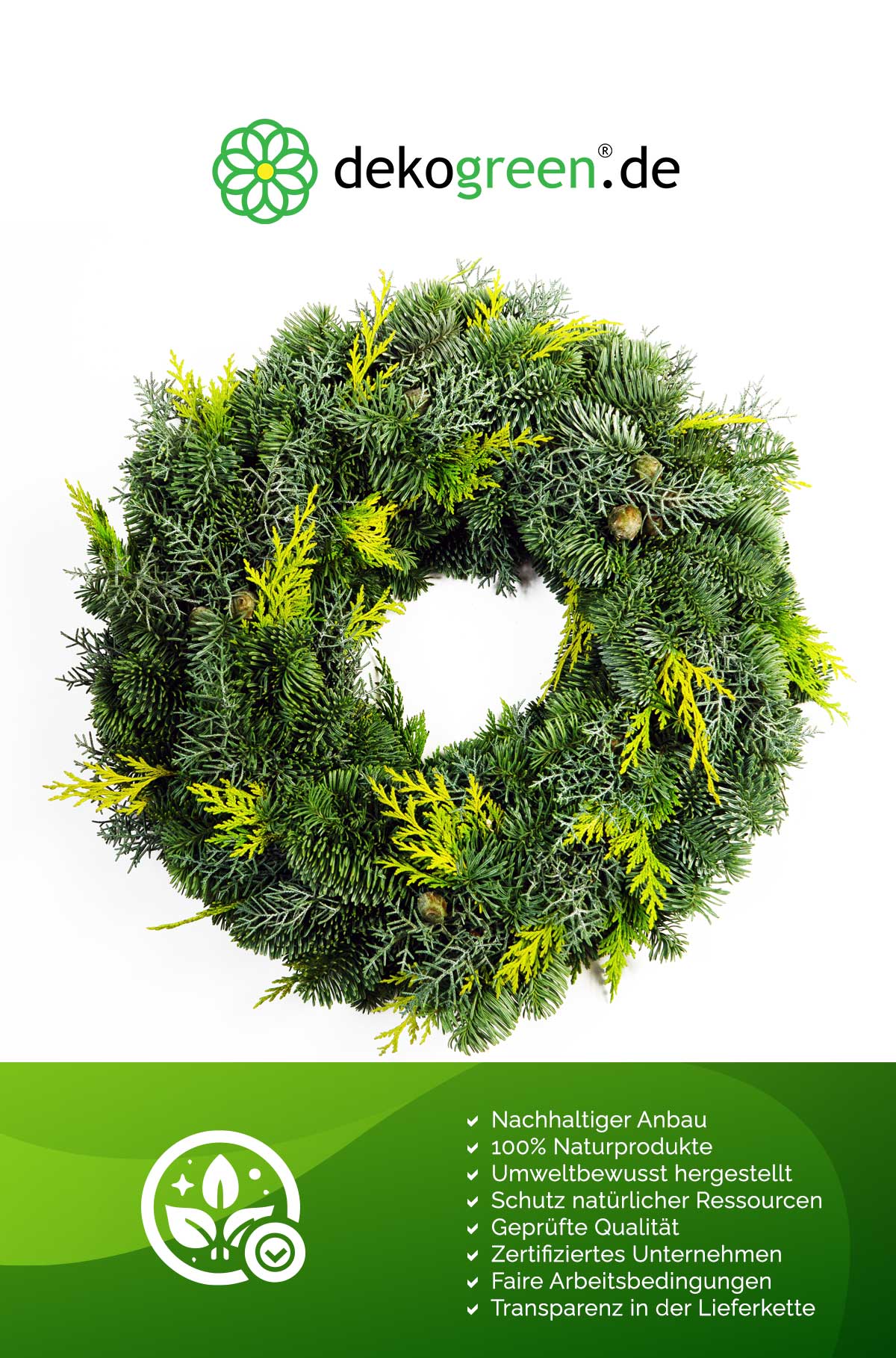 Adventskranz Nobilis und Konifere – echte Winterkränze kaufen bei
